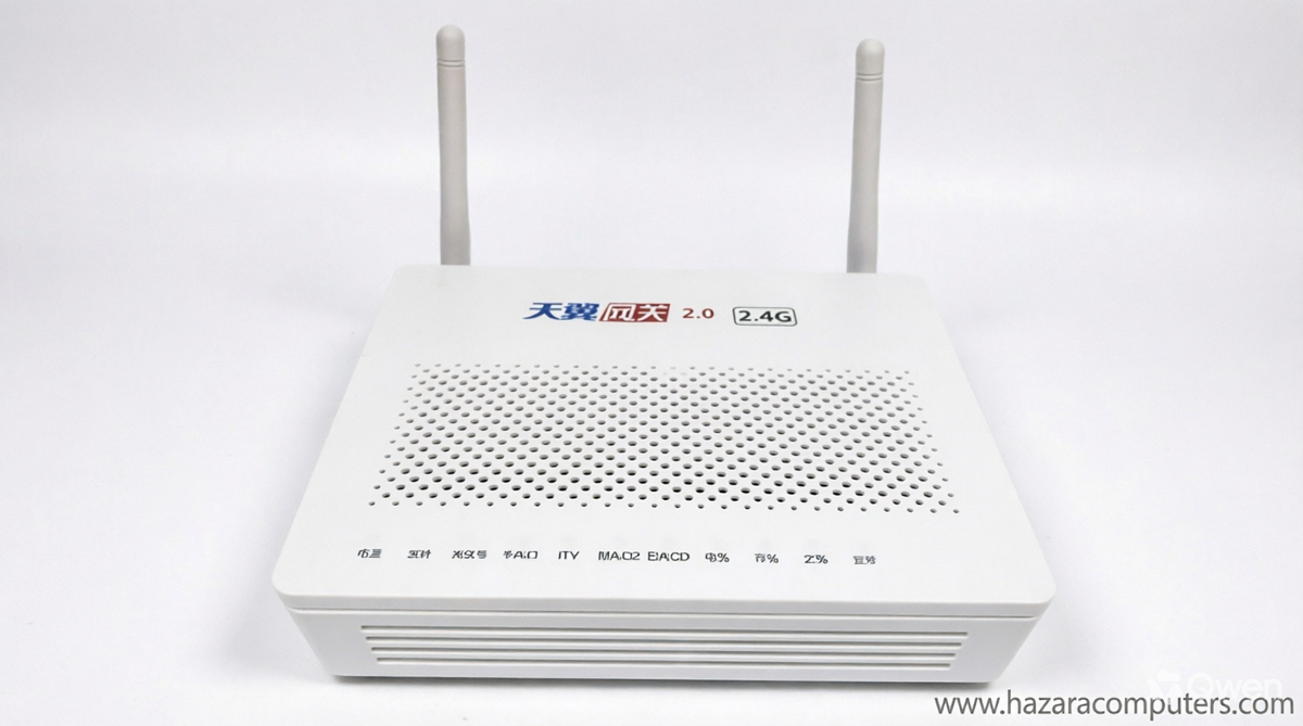 HG8546M Dual XPON Fiber Optic Router (GPON/EPON ONU, 4 LAN, 1 POTS, 1 USB, 300Mbps Wi-Fi, SC/UPC Port, English Firmware, Refurbished)
