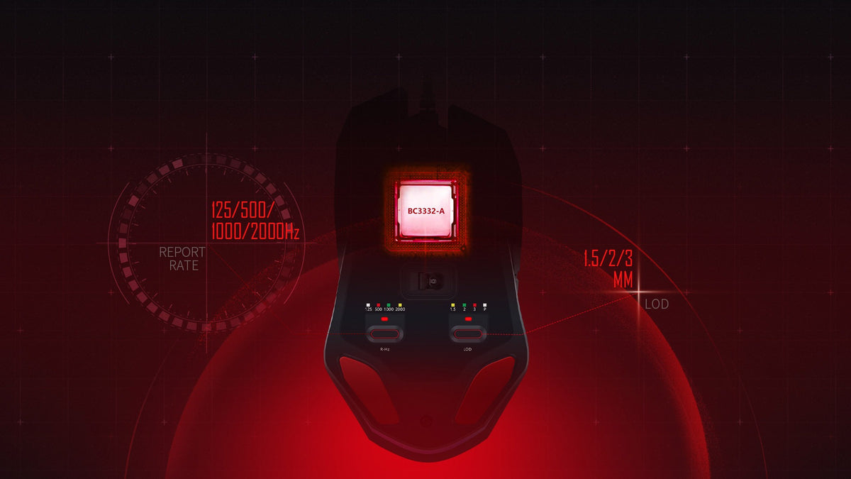 Bloody W60 Max RGB Optical Gaming Mouse (10,000 CPI Sensor, BC3332-A Engine, 8 Programmable Buttons)
