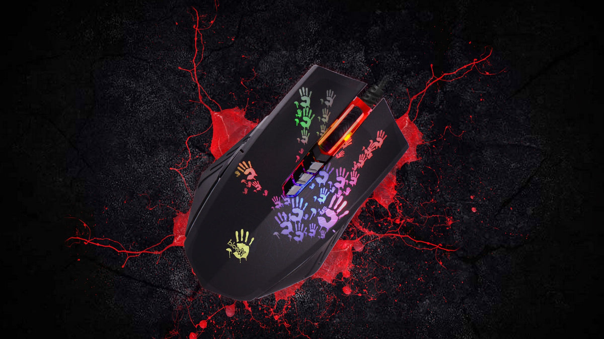 Bloody A60 Light Strike Optical Gaming Mouse (Infrared Micro-Switch, 4000 CPI, 8 Programmable Buttons)