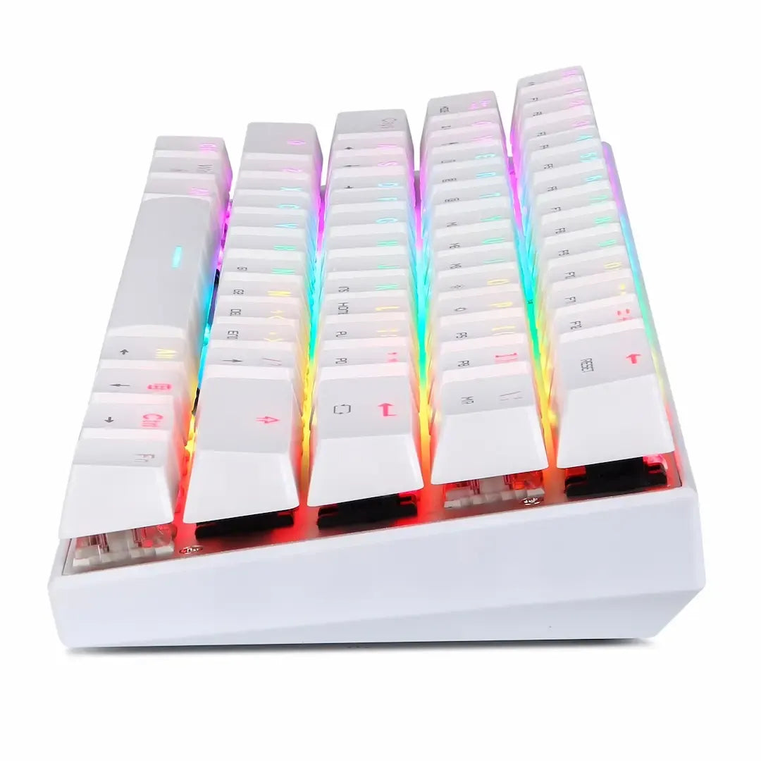 Motospeed SK62 Dual-Mode Wireless 60% Mechanical Gaming Keyboard (Bluetooth 5.0 + Type-C Wired, RGB Backlit, Mechanical Switches)
