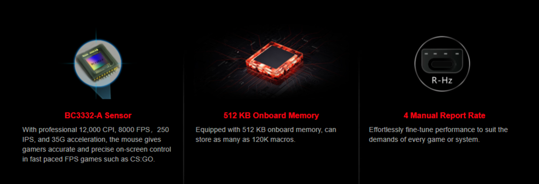 Bloody W63 Max RGB Optical Gaming Mouse (10,000 CPI Sensor, BC3332-A Engine, 8 Programmable Buttons)