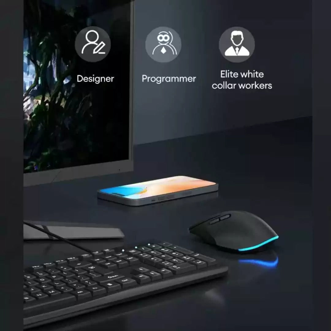 Monster Airmars M1 Wireless Vertical Ergonomic Mouse (2.4G + Bluetooth, PAW3212 Optical Sensor, RGB Lighting)