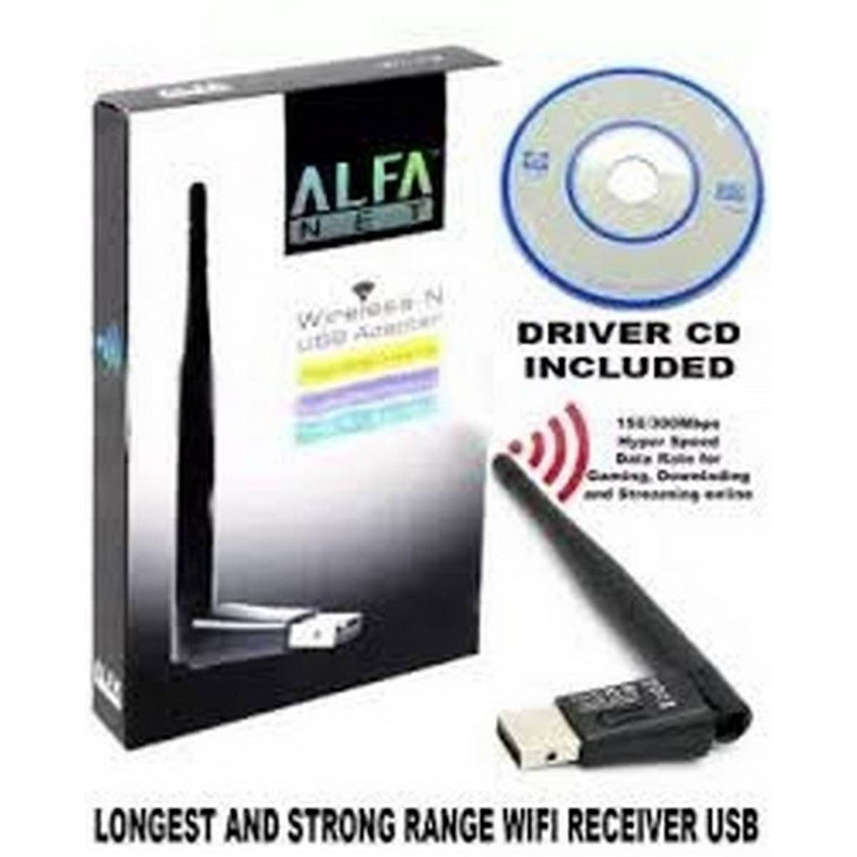 Alfa Net W113 150Mbps High-Gain USB Wi-Fi Adapter with 3dBi External Antenna