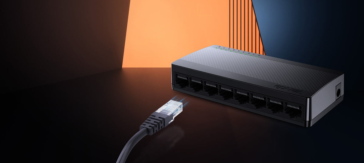 Tenda SG108M 8-Port Gigabit Ethernet Desktop Network Switch (1000Mbps)