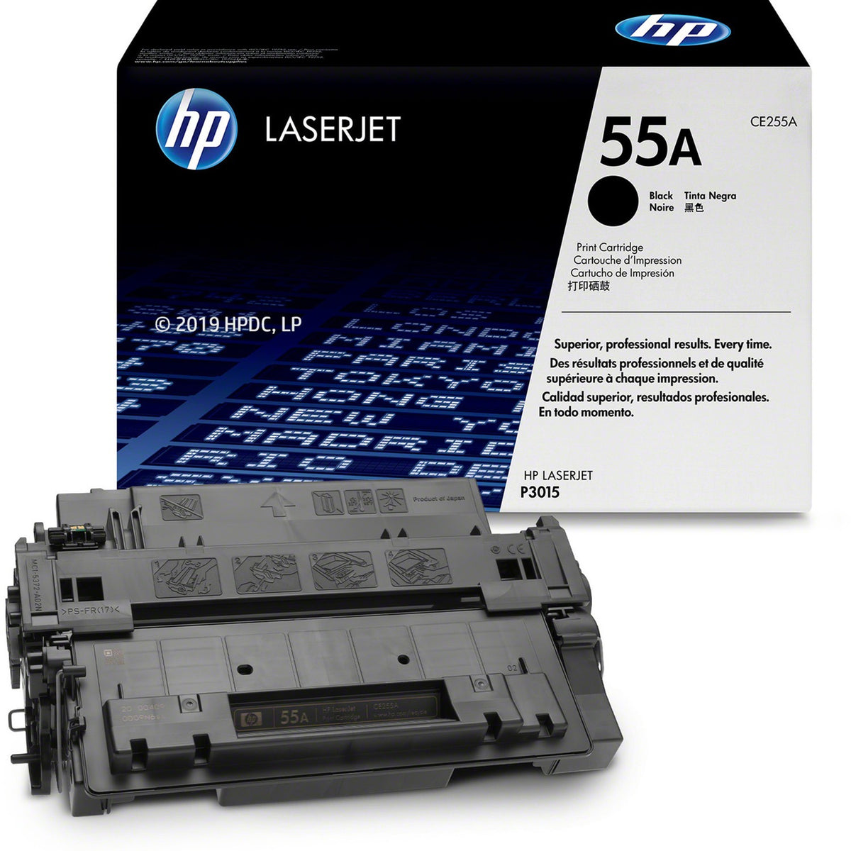 HP 55A (CE255A) Black Laser Printer Toner Cartridge