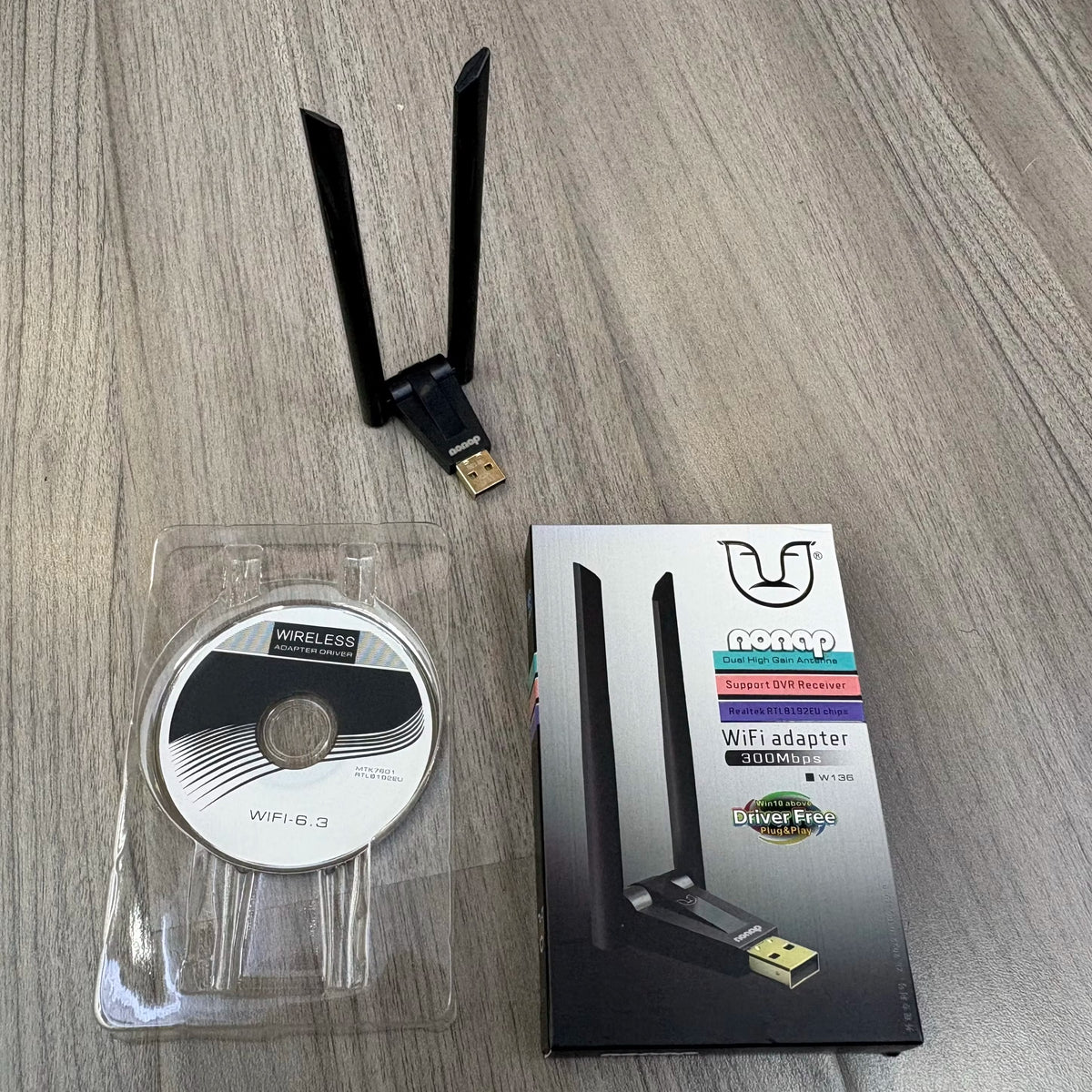 Alfa Net W136 300Mbps Dual Antenna Wireless USB Wi-Fi Adapter