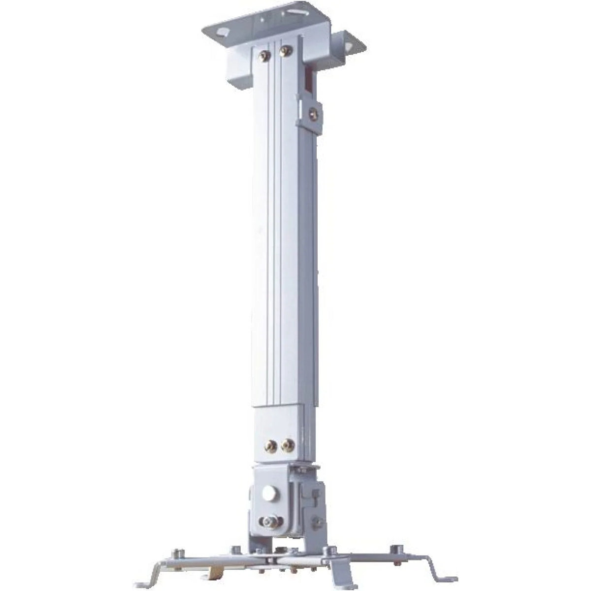 Universal Projector Ceiling Mount Bracket 3.3feet (61cm to 100cm Adjustable Extension Pole, 360 Degree Swivel, 15° Tilt, Cable Management)