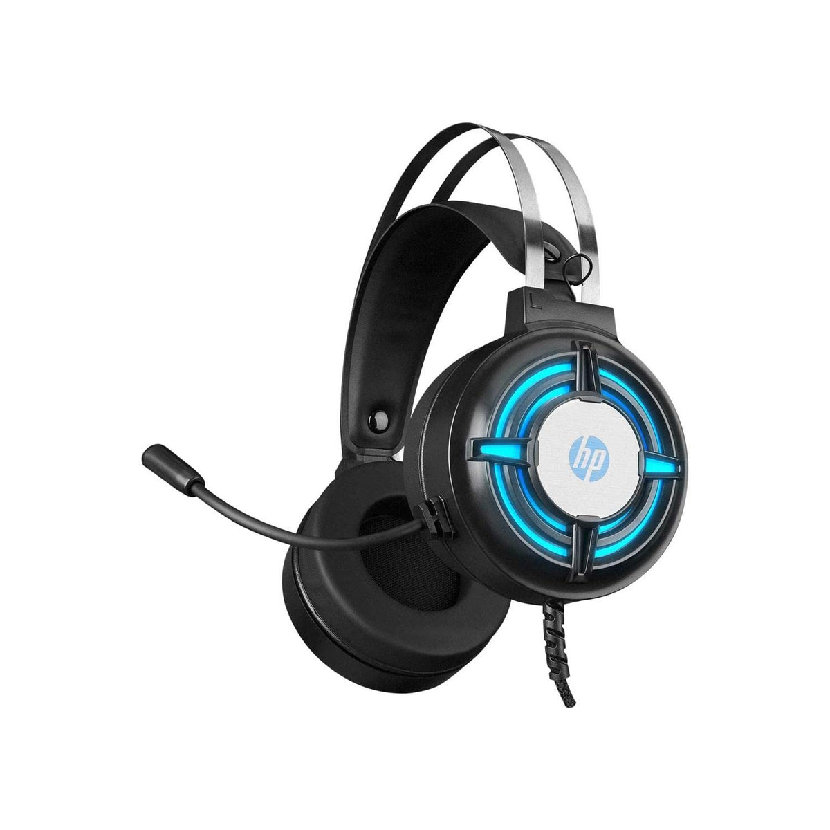 HP H120 USB & Dual 3.5mm Stereo Gaming Headset with Microphone and Inline Controls (Black)