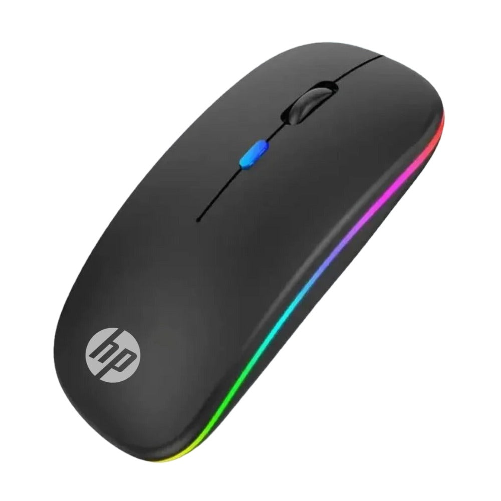 HP Dual Mode Wireless & Bluetooth Optical Mouse (RGB Lights, Silent Click, Rechargeable)