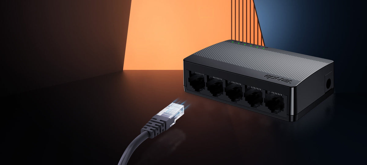Tenda SG105M 5-Port Gigabit Ethernet Desktop Network Switch (1000Mbps)