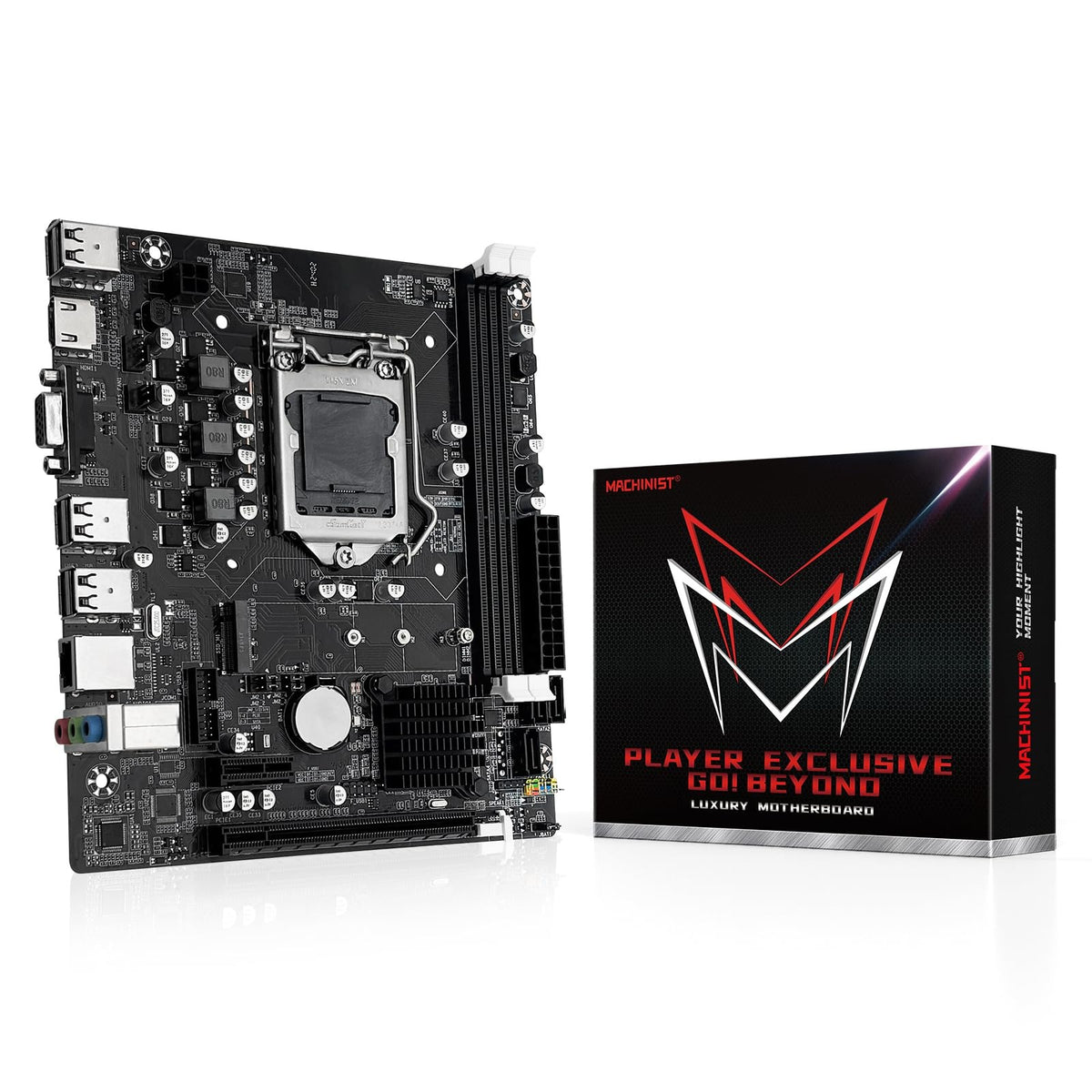 MACHINIST H81 LGA 1150 Micro-ATX Gaming Motherboard (Dual-Channel DDR3, USB 3.0, HDMI/VGA, New China Import)