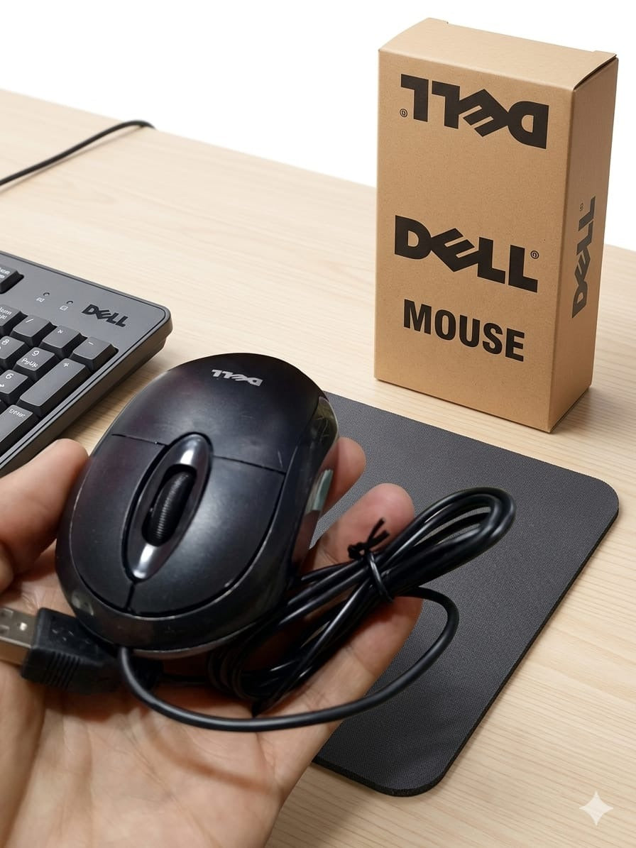 Dell Mini Optical Brown Box Mouse