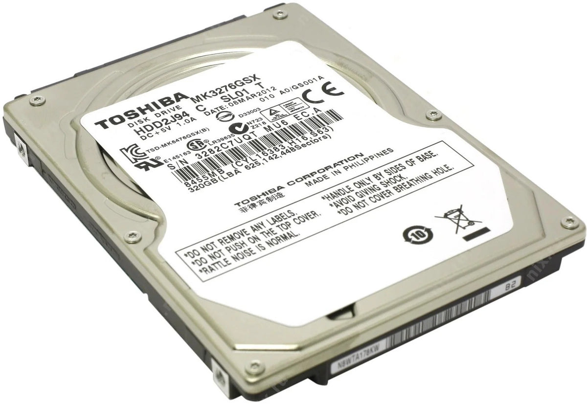 320GB 2.5-Inch SATA Internal Laptop Hard Drive (5400/7200 RPM, Refurbished / Used Branded Lot Stock)