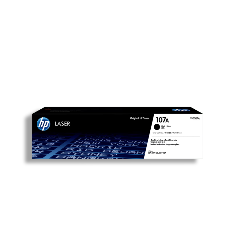 HP 107A (W1107A) Black Laser Printer Toner Cartridge
