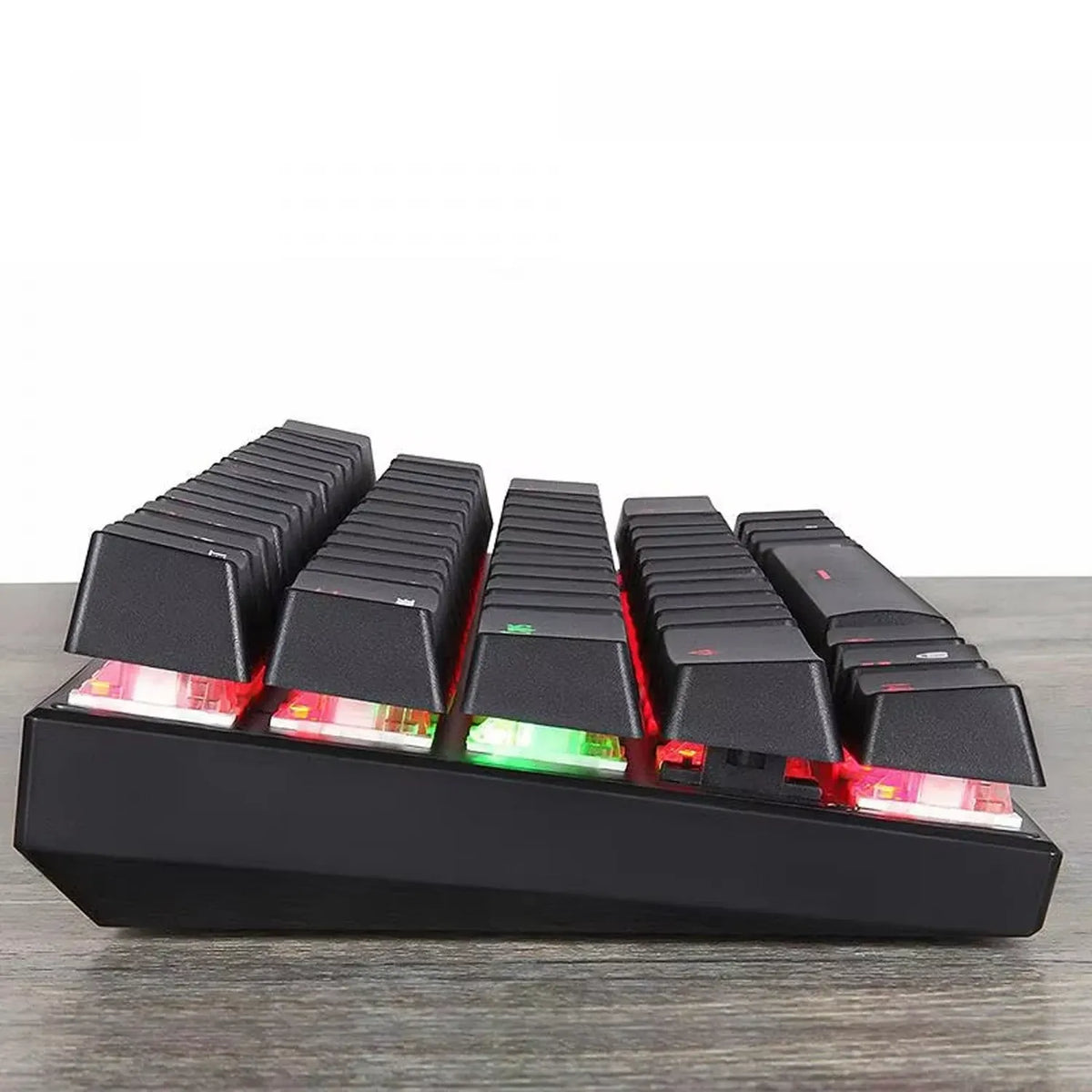 Motospeed SK62 Dual-Mode Wireless 60% Mechanical Gaming Keyboard (Bluetooth 5.0 + Type-C Wired, RGB Backlit, Mechanical Switches)