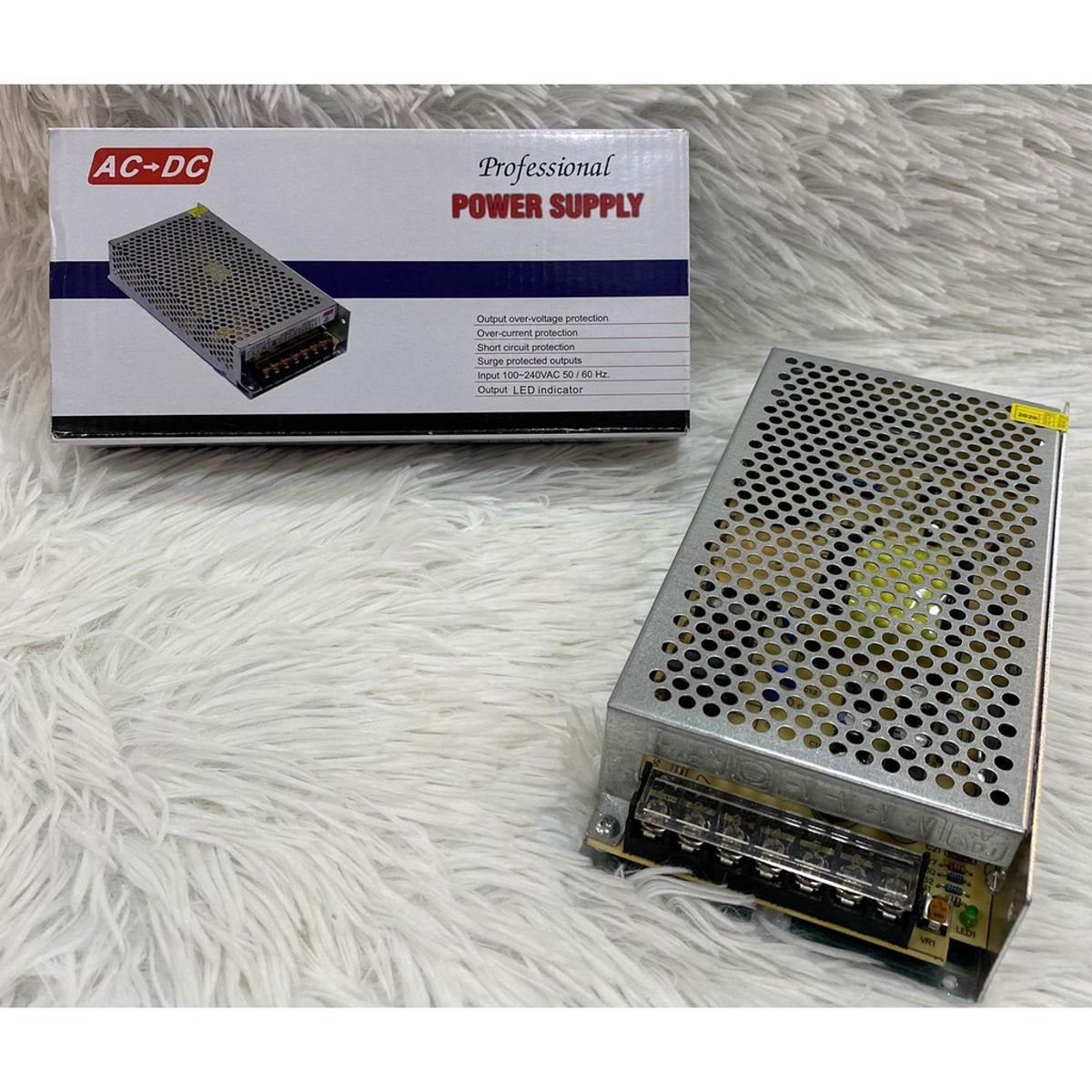 12v 10Amp CCTV Power Supply-12V 10A 120W Switching Power Supply Box (AC to DC Metal Cased SMPS for CCTV Cameras & LED)