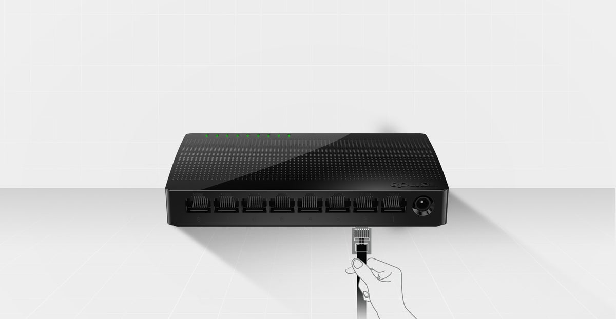 Tenda SG108M 8-Port Gigabit Ethernet Desktop Network Switch (1000Mbps)