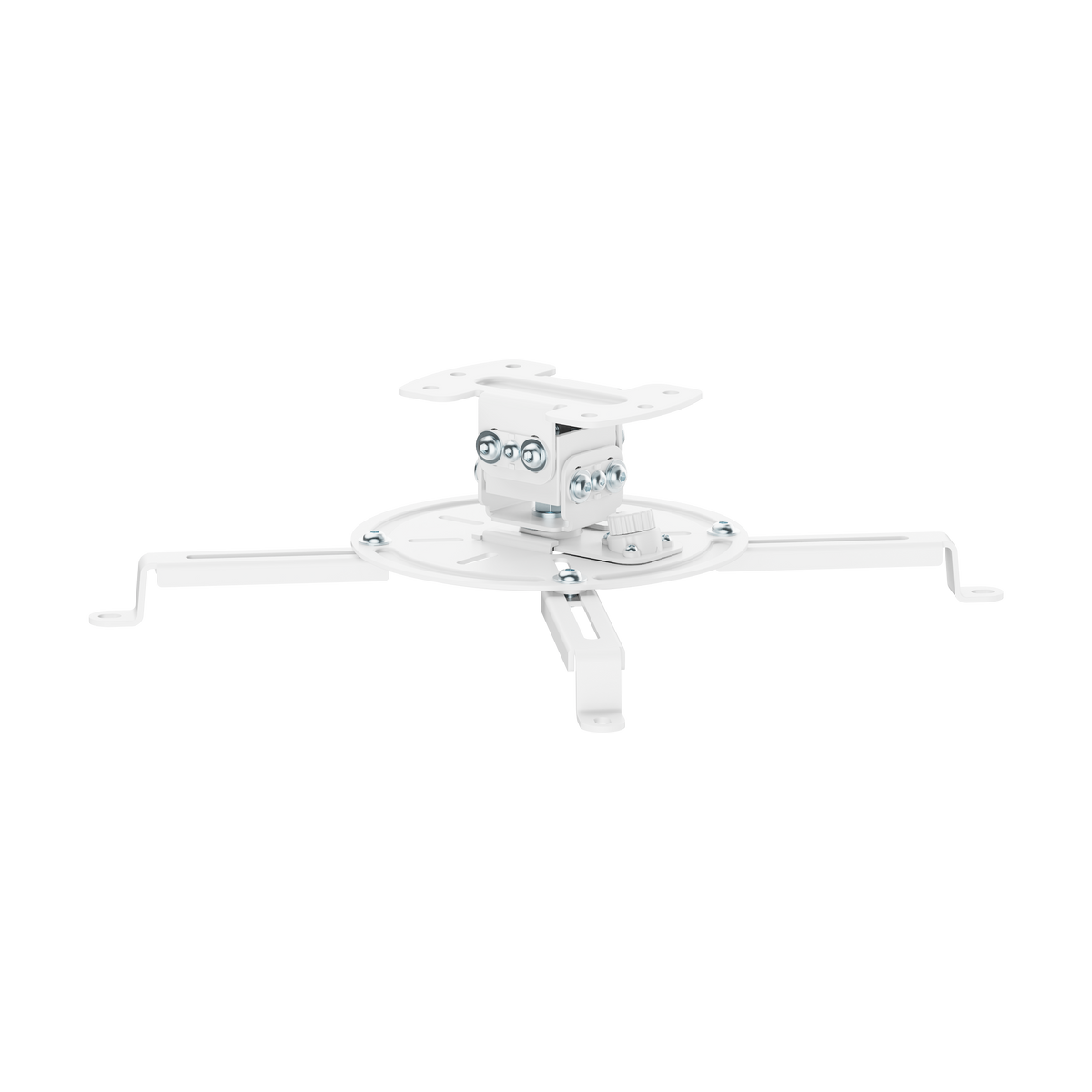Universal Projector Ceiling Mount Bracket 3.3feet (61cm to 100cm Adjustable Extension Pole, 360 Degree Swivel, 15° Tilt, Cable Management)