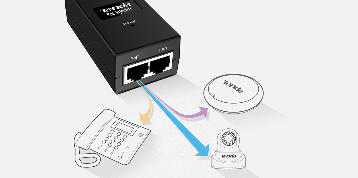 Tenda TEF1105P-4-63W 2-Port Fast Ethernet PoE Switch (2PoE Ports)