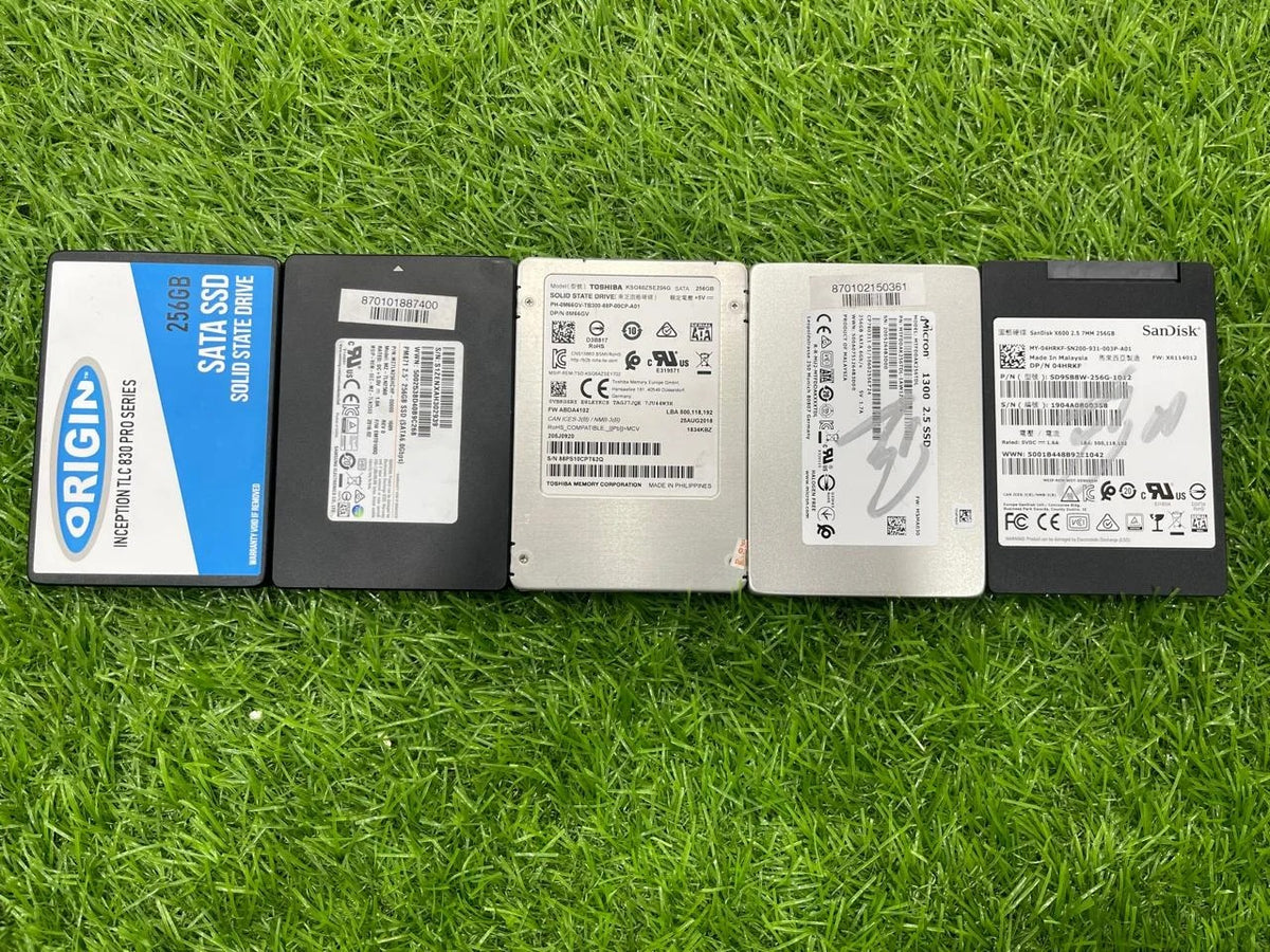 256gb/240gb ssd used-Branded 256GB 2.5" SATA III Internal SSD (Used / Imported Lot Stock - High-Speed Gaming Storage Drive)