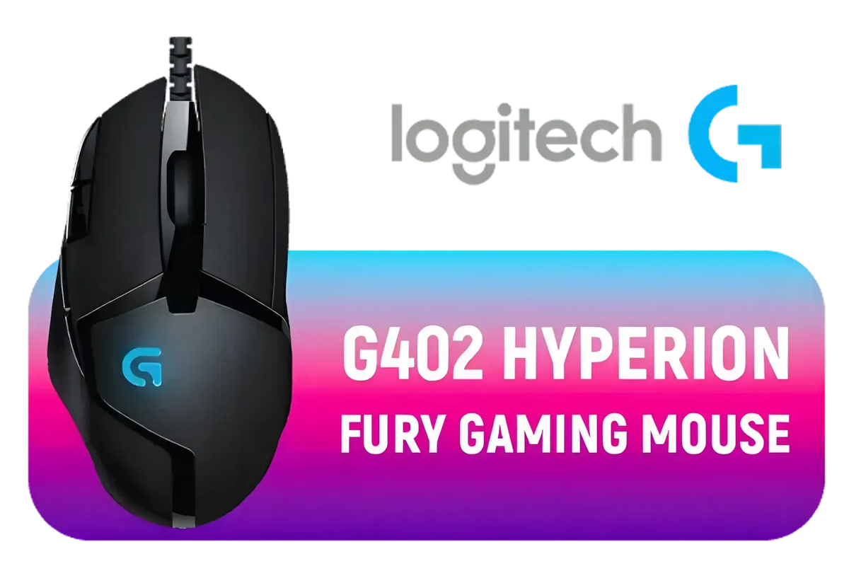 Logitech G402 Hyperion Fury Ultra-Fast FPS Gaming Mouse (8 Programmable Buttons, High-Speed Tracking)