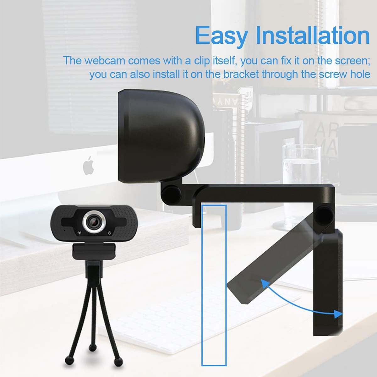 1080P Full HD USB PC Webcam A890 with Microphone (Imported Amazon Lot)