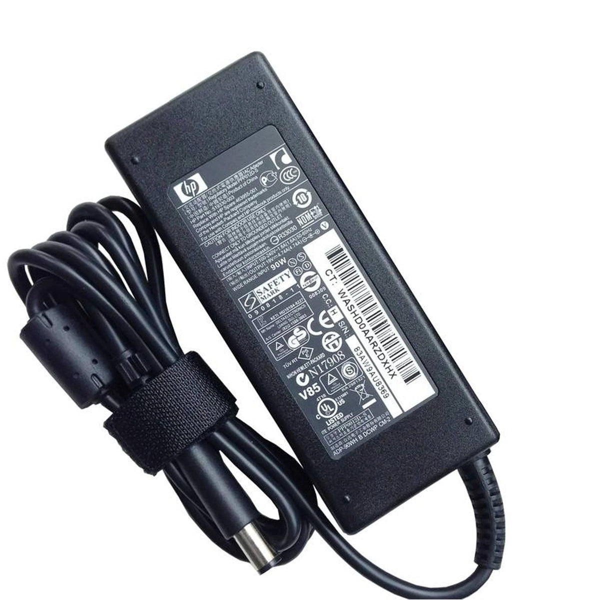 Dell / HP 90W Big Center Pin Laptop Power Adapter (19.5V 4.62A / 19V 4.74A, 7.4mm x 5.0mm Barrel, Original Imported Lot)