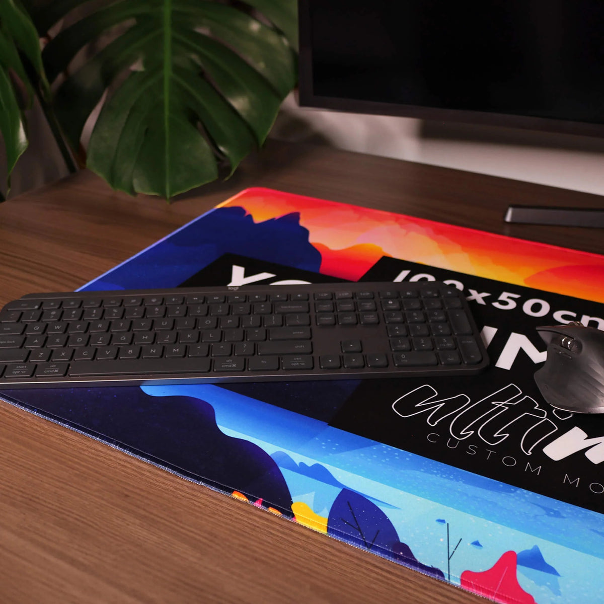 XXL Extended Gaming Mouse Pad Desk Mat (900mm x 400mm x 3mm, Stitched Edges, Anti-Slip Rubber Base, Multiple Printed Designs)