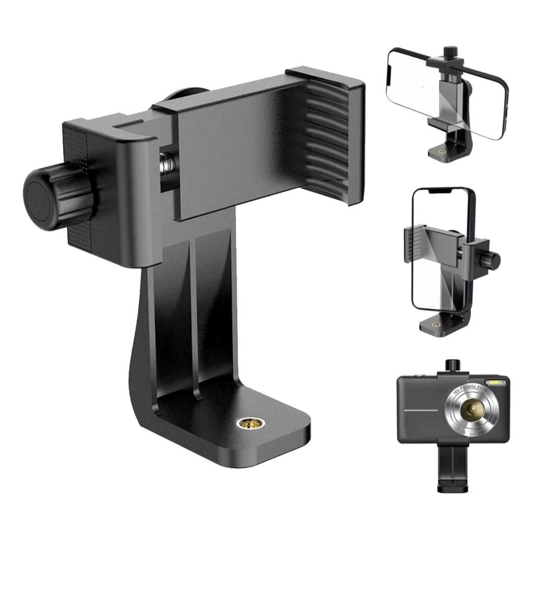 Plokama PK9950 Professional Heavy-Duty Camera & Mobile Tripod Stand (3-Way Pan Head, Quick Release Plate, Universal Phone Holder)