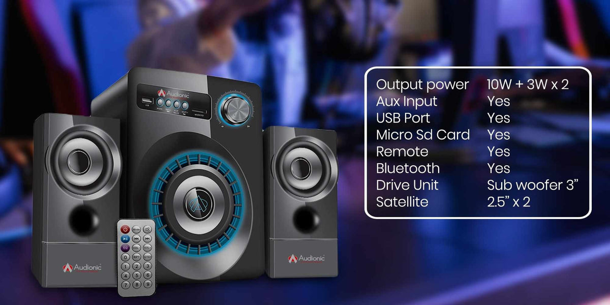 Audionic Max 230 2.1 Channel Speaker System