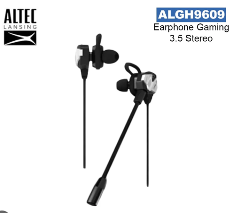 Altec Lansing ALBH9609 In-Ear Gaming Earbuds with Dual Microphone & In-Line Control