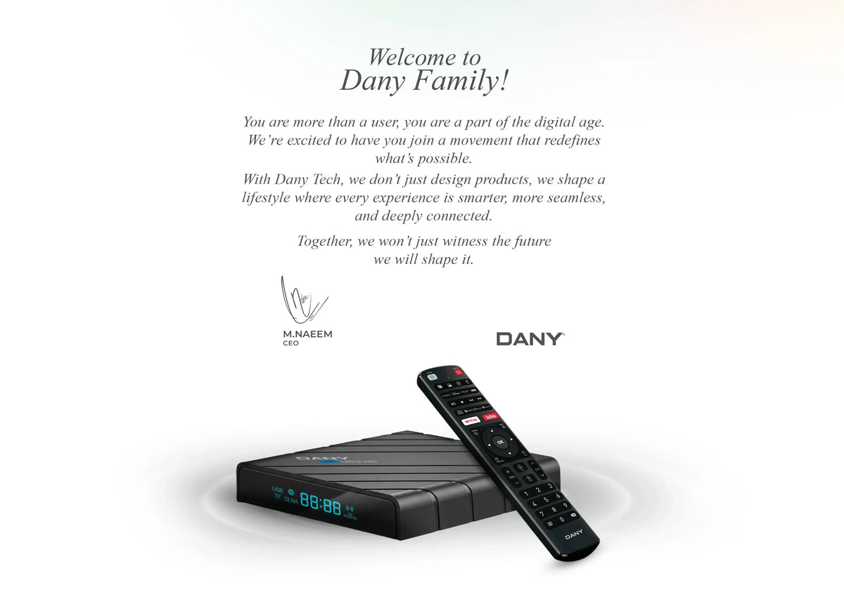 Dany Amaze AX-550 4K Ultra HD Smart Android TV Box (2GB RAM, 16GB ROM, Dual Wi-Fi, Voice Remote)