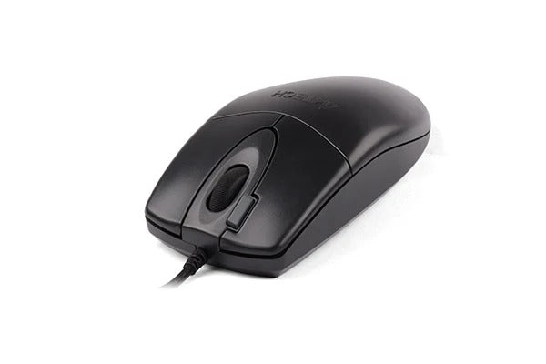 A4Tech OP-620DS Silent 2X Click USB Optical Wired Mouse (1200 DPI, Dust-Resistant 4-Way Wheel)