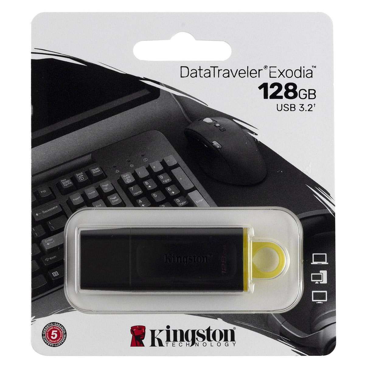 Kingston DataTraveler Exodia 128GB USB 3.2 Gen 1 Flash Drive