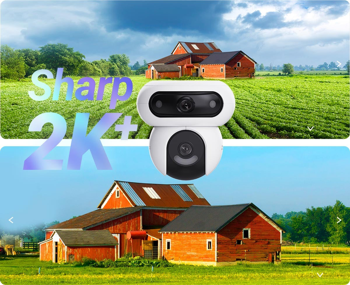 EZVIZ H90 Dual 4MP Dual-Lens Pan & Tilt Wi-Fi Security Camera