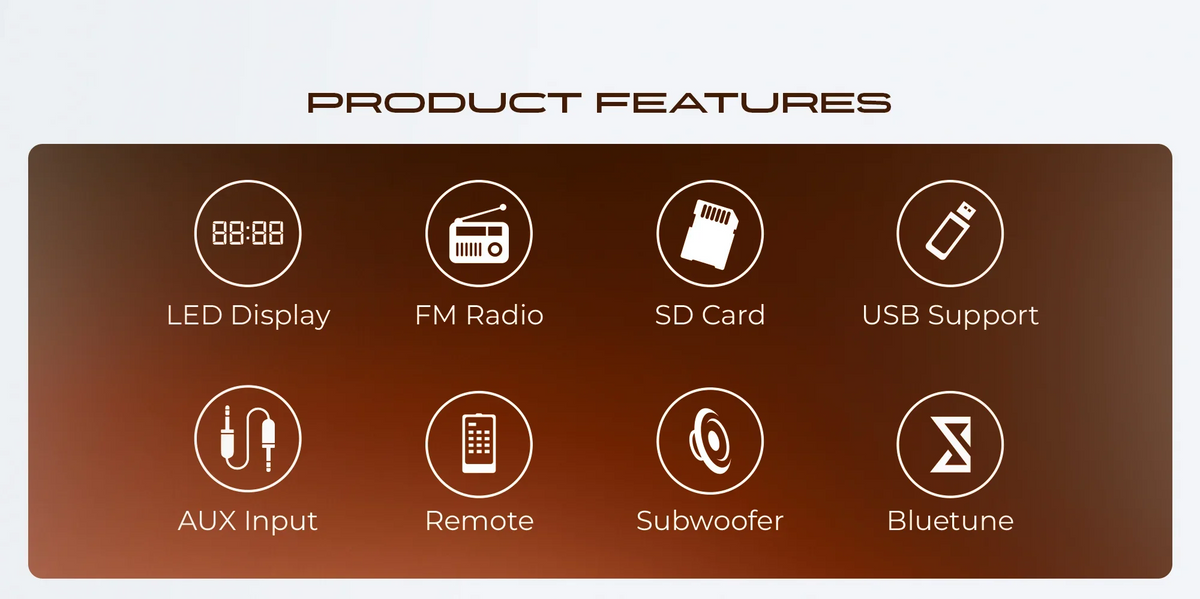 Audionic ROAR Pro 2.1 Channel Multimedia Speaker System