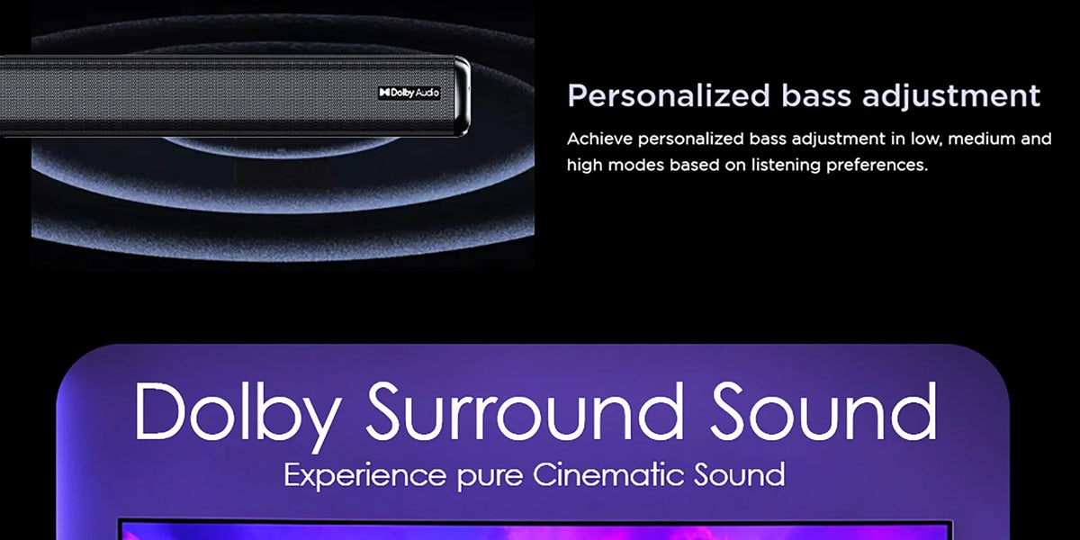 Audionic Orchestra Dolby Atmos Soundbar with 8-Inch Wireless Woofer
