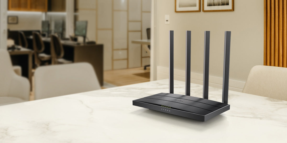 AC1200 Dual-Band Wireless MU-MIMO Gigabit Wi-Fi Router (1200Mbps, High-Gain Antennas, Full Gigabit Ports)