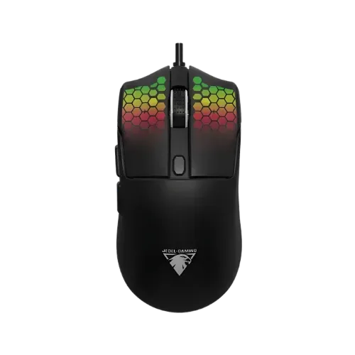 Jedel GM693 6D Wired RGB Gaming Mouse (7200 DPI Optical Sensor, 6 Programmable Buttons, 1.5m Braided Cable, New China Import)