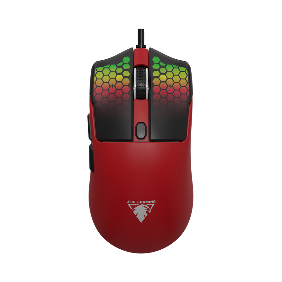 Jedel GM693 6D Wired RGB Gaming Mouse (7200 DPI Optical Sensor, 6 Programmable Buttons, 1.5m Braided Cable, New China Import)