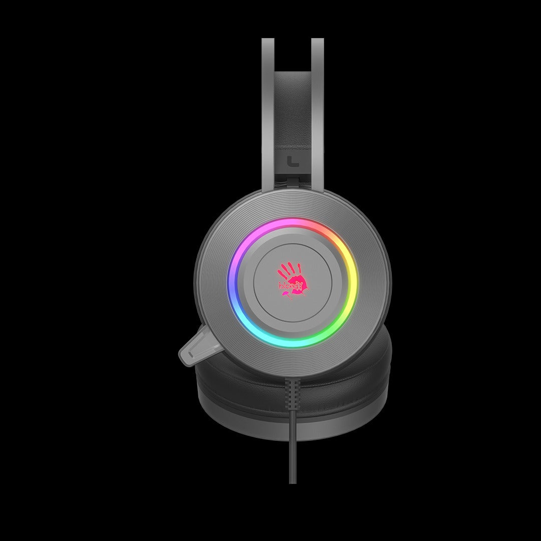 Bloody G521S Stereo Surround Sound Gaming Headset (50mm Drivers, RGB Backlight, Noise-Canceling Mic)