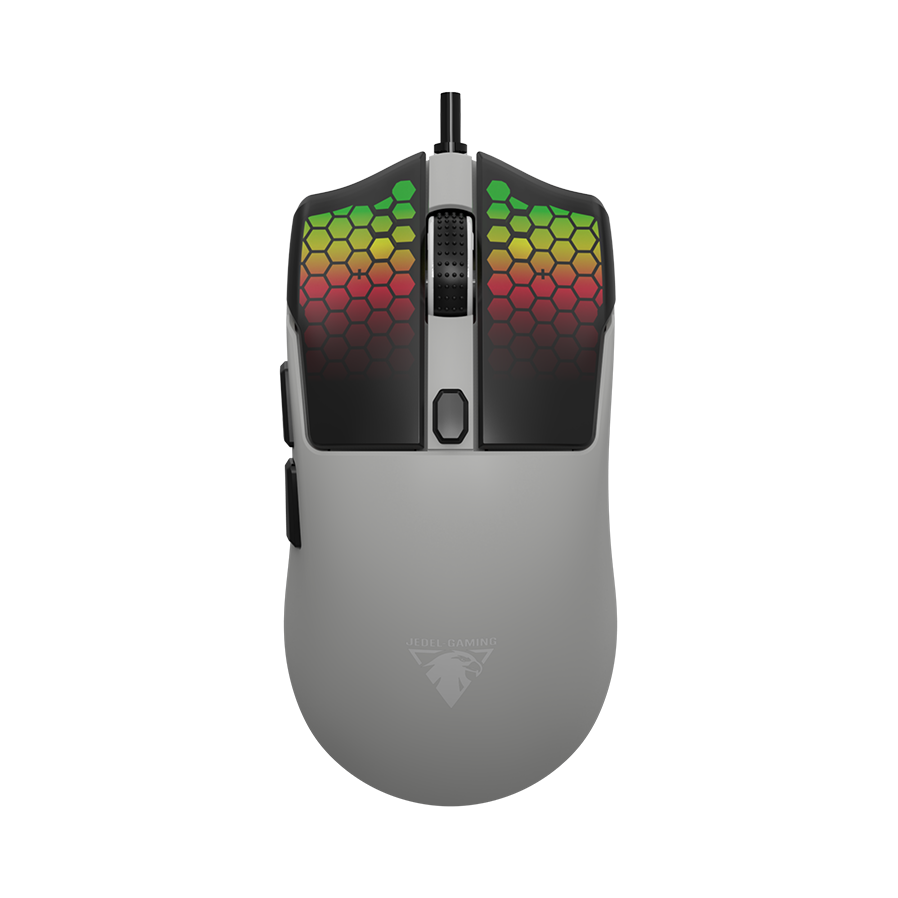 Jedel GM693 6D Wired RGB Gaming Mouse (7200 DPI Optical Sensor, 6 Programmable Buttons, 1.5m Braided Cable, New China Import)