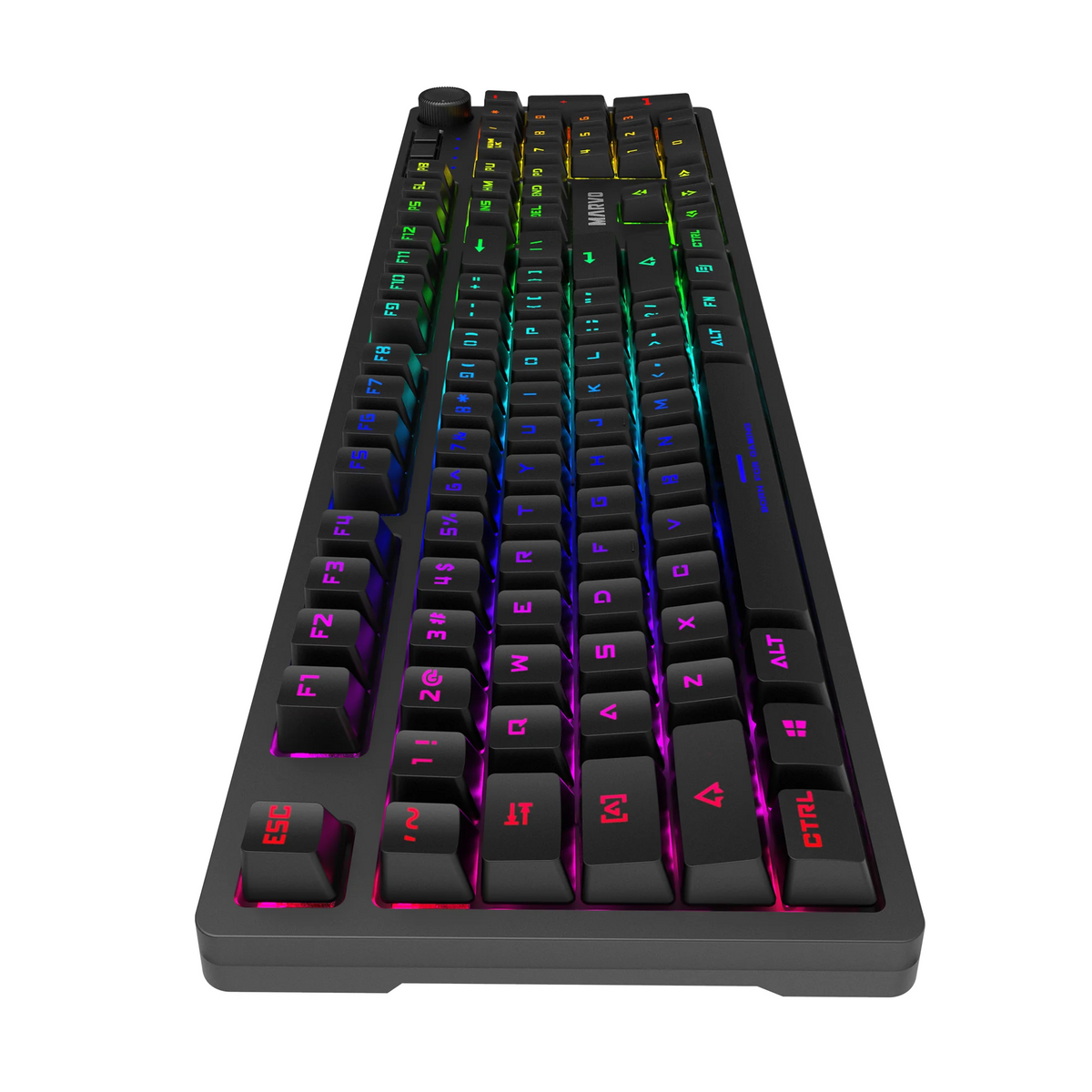 Marvo KG954 Full Size Mechanical Gaming Keyboard (Rainbow Backlight, Mechanical Switches, Double-Shot Keycaps)
