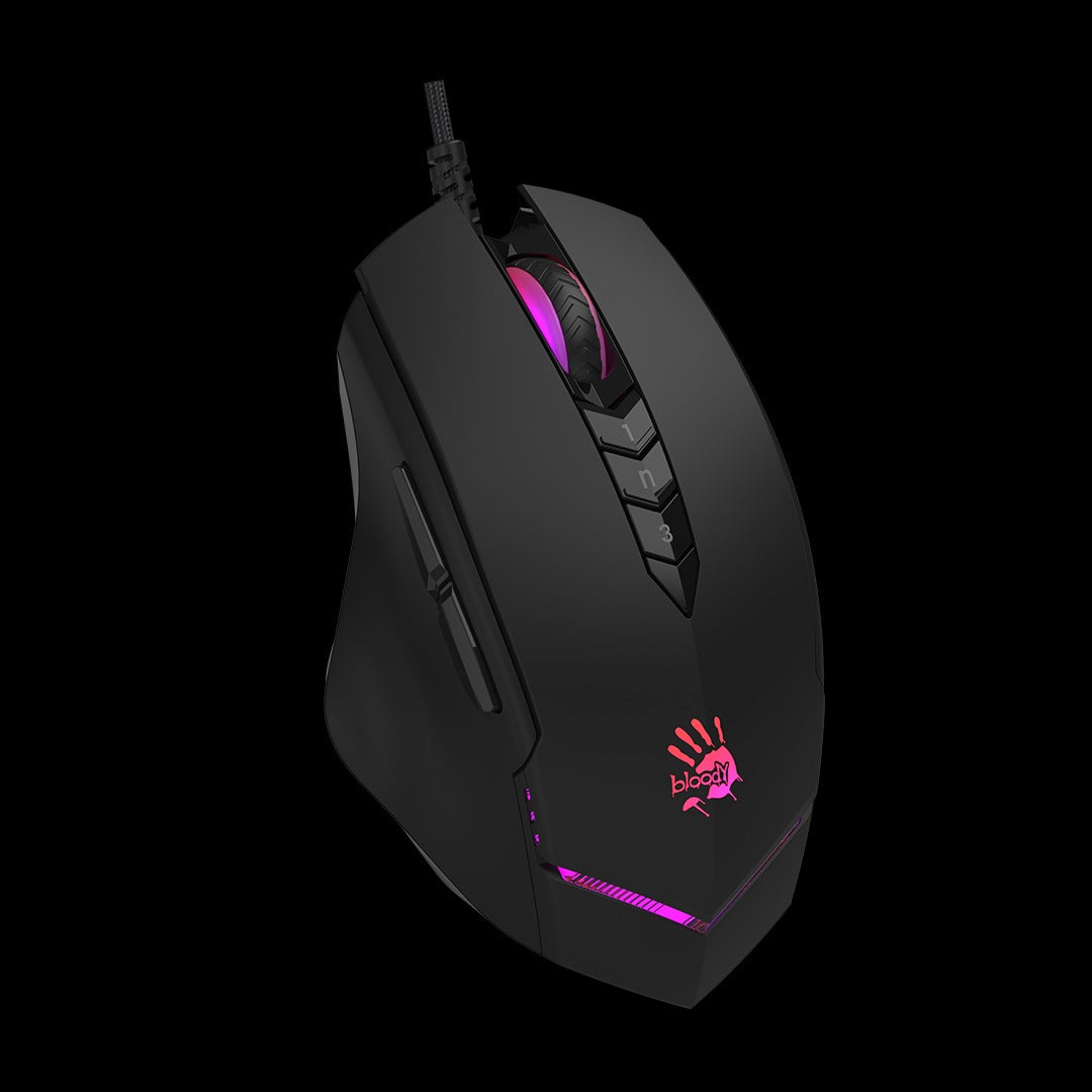Bloody V8M Max RGB Optical Gaming Mouse (10,000 CPI Sensor, BC3332-A Engine, 8 Programmable Buttons)