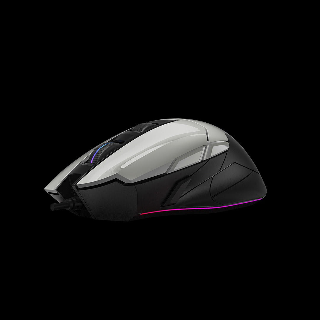 Bloody W70 Max RGB Optical Gaming Mouse (10,000 CPI Sensor, Dual Wheels, 10 Programmable Buttons)
