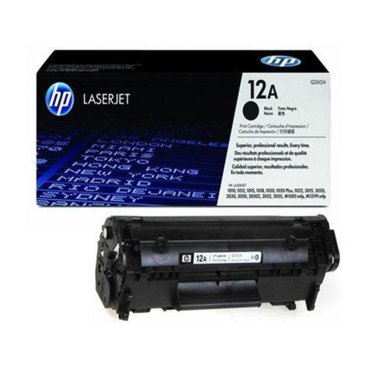 HP 12A Black Laser Toner Cartridge – High Quality Printing