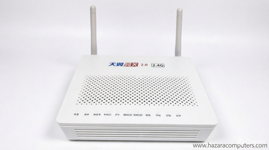 HG8546M Dual XPON Fiber Optic Router (GPON/EPON ONU, 4 LAN, 1 POTS, 1 USB, 300Mbps Wi-Fi, SC/UPC Port, English Firmware, Refurbished)