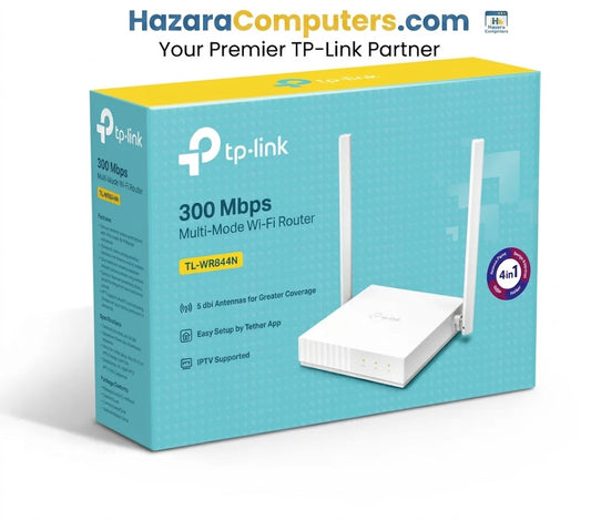 TP-Link TL-WR844N 300Mbps Multi-Mode Wi-Fi Router (2 High-Gain Antennas, Compact Design)