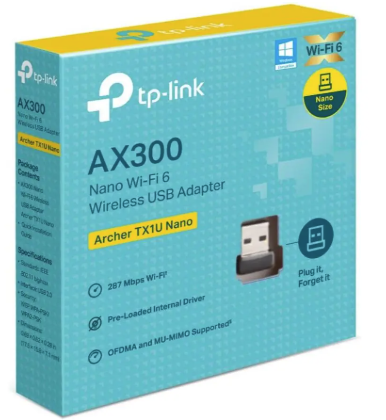 TP-Link Archer TX1U Nano AX300 Wi-Fi 6- USB WIFI Adapter