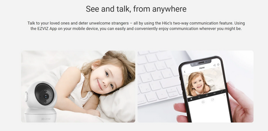 EZVIZ H6c 1080P Pan & Tilt Smart Home Camera